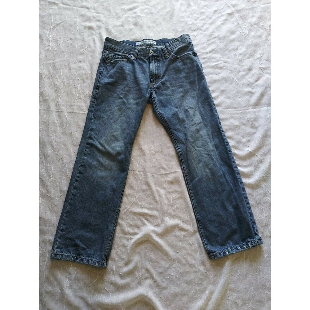 Express 33x30 Blue Jeans Kingston Classic Fit Boot Cut Regular Rise Casual